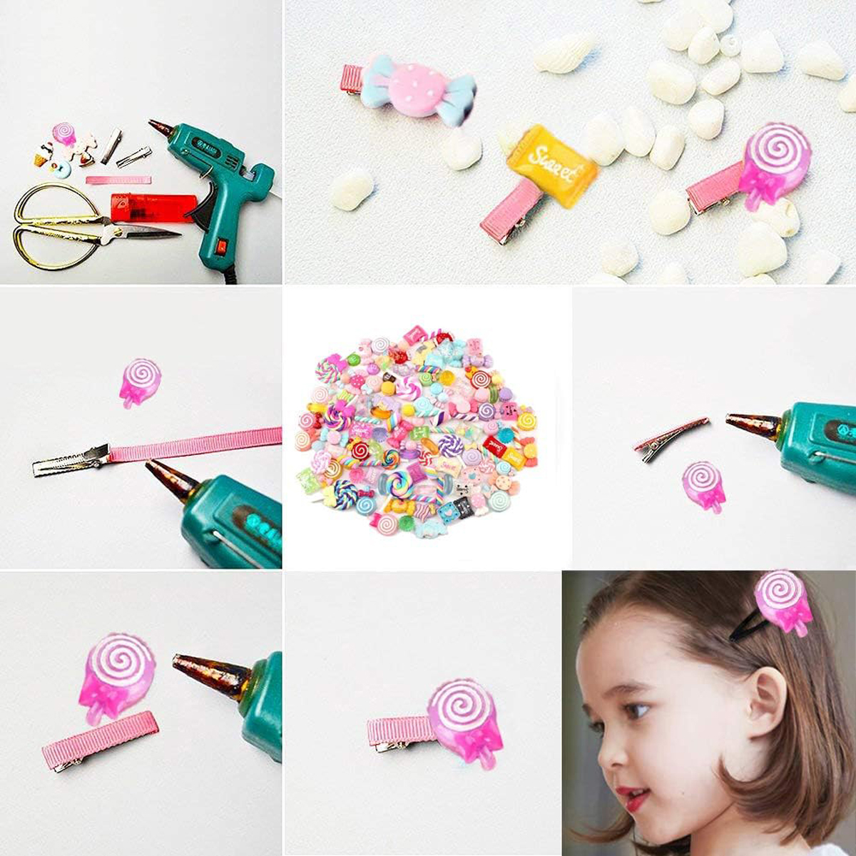 30pcs Random Candy Slime Charm - Resin Art Craft ulasan dan harga
