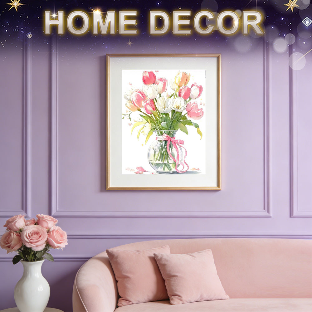 HUACAN Diamond Art Painting Ro - Resin Art With Rose ulasan dan harga