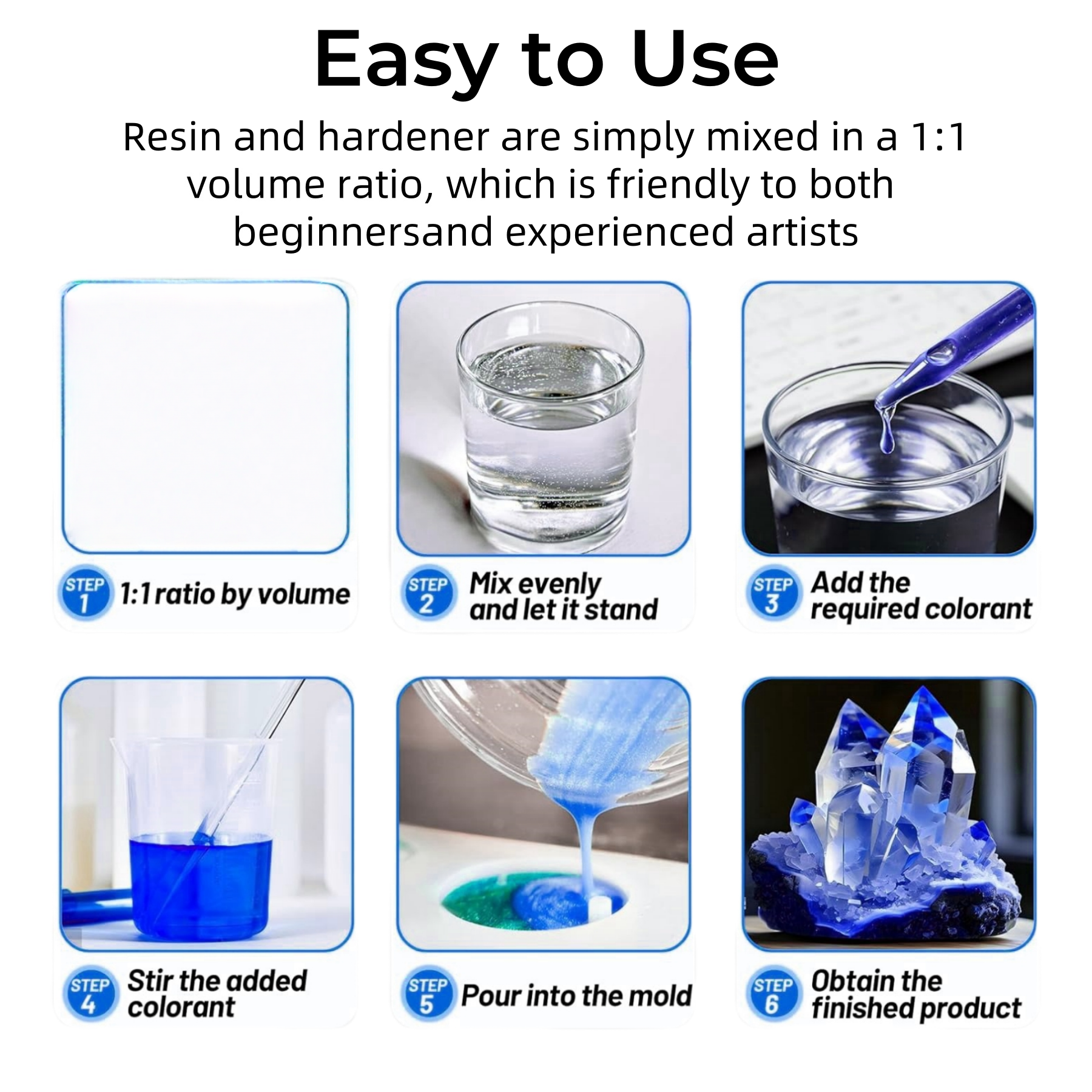 1:1 Crystal Clear Epoxy Resin  - Resin Art Pro ulasan dan harga