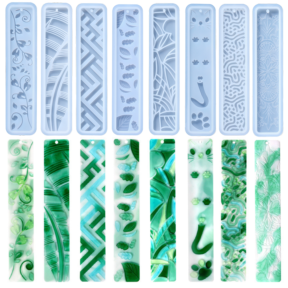 Leaves Bookmark Silicone Mold  - Resin Art Tool Kit ulasan dan harga