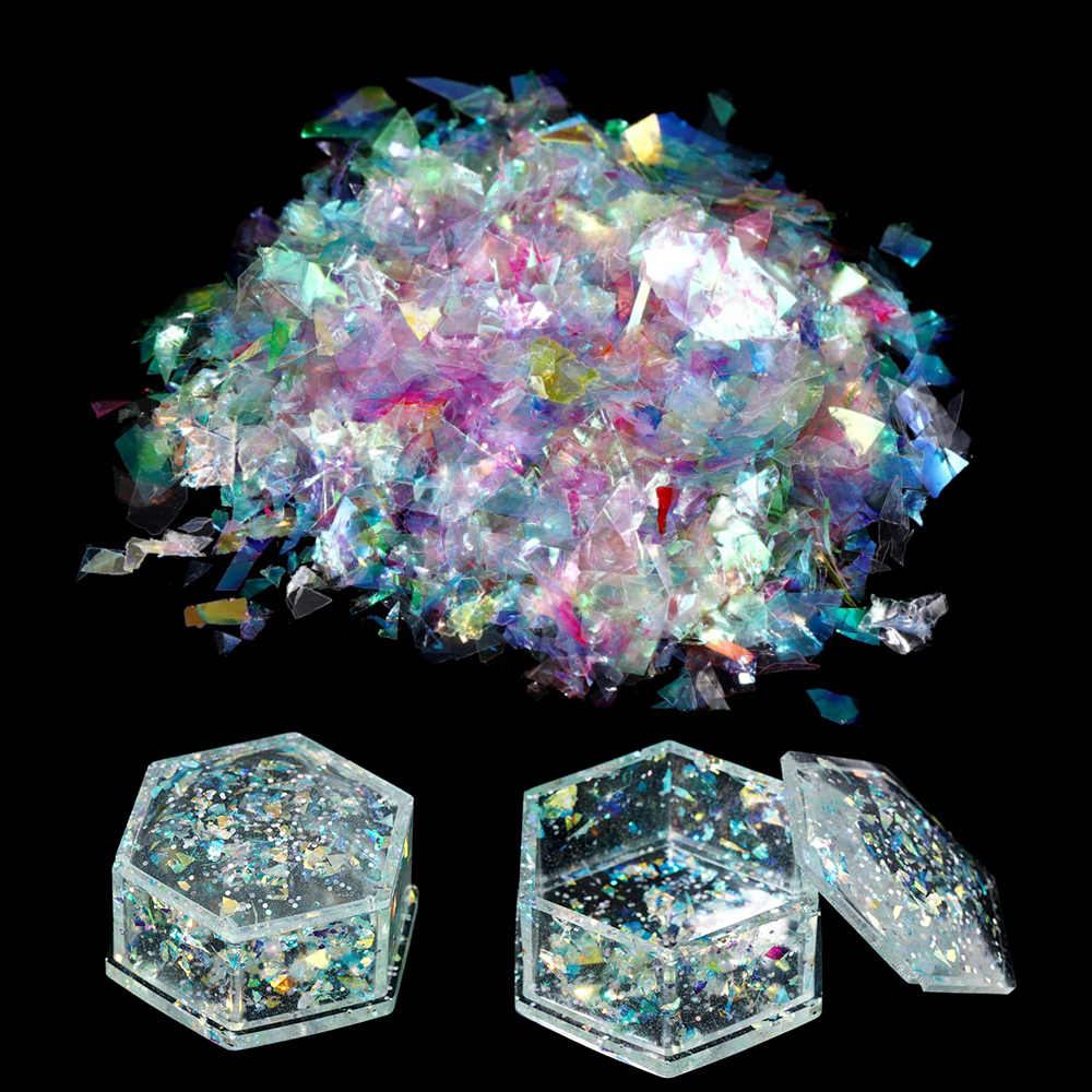 10g Irregular Shiny AB Mirror  - Epoxy Resin Ab ulasan dan harga