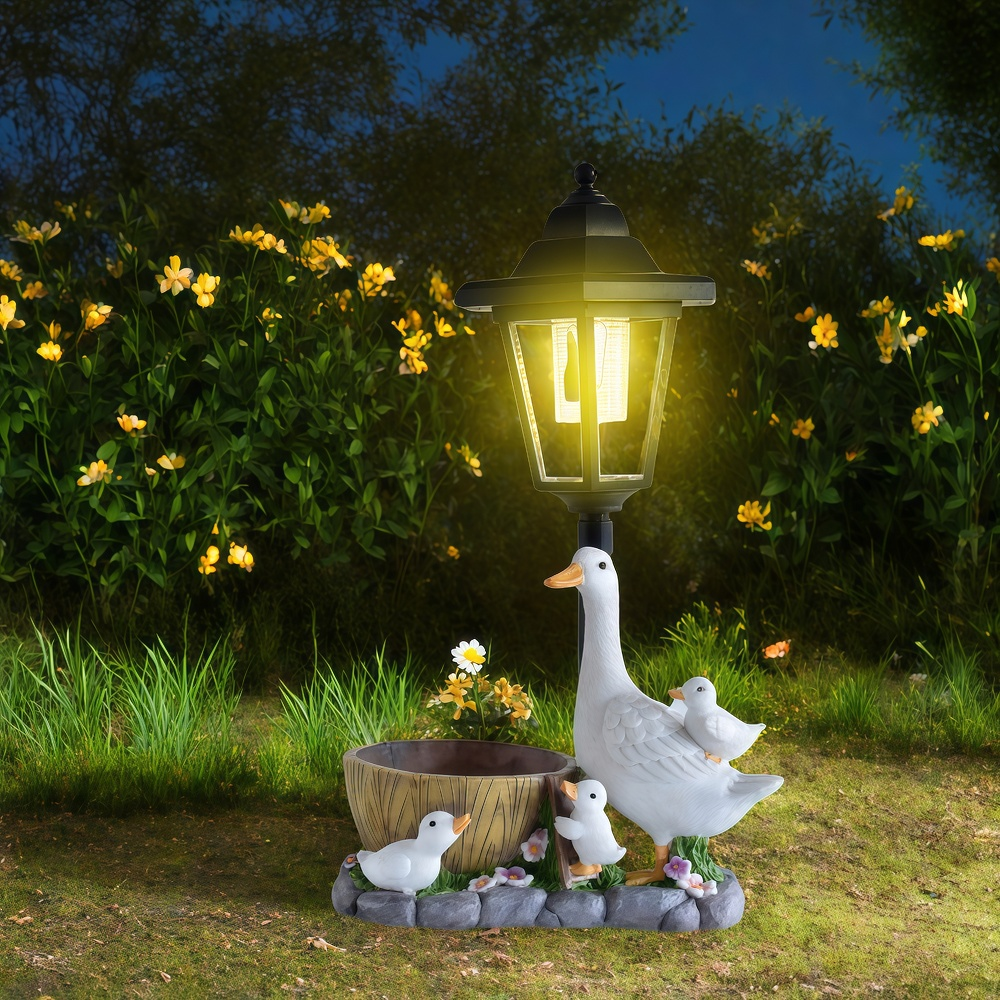 Solar Duck Night Light Garden  - Resin Art Craft ulasan dan harga