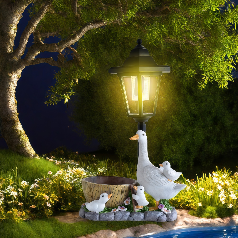 Solar Duck Night Light Garden  - Resin Art Craft ulasan dan harga