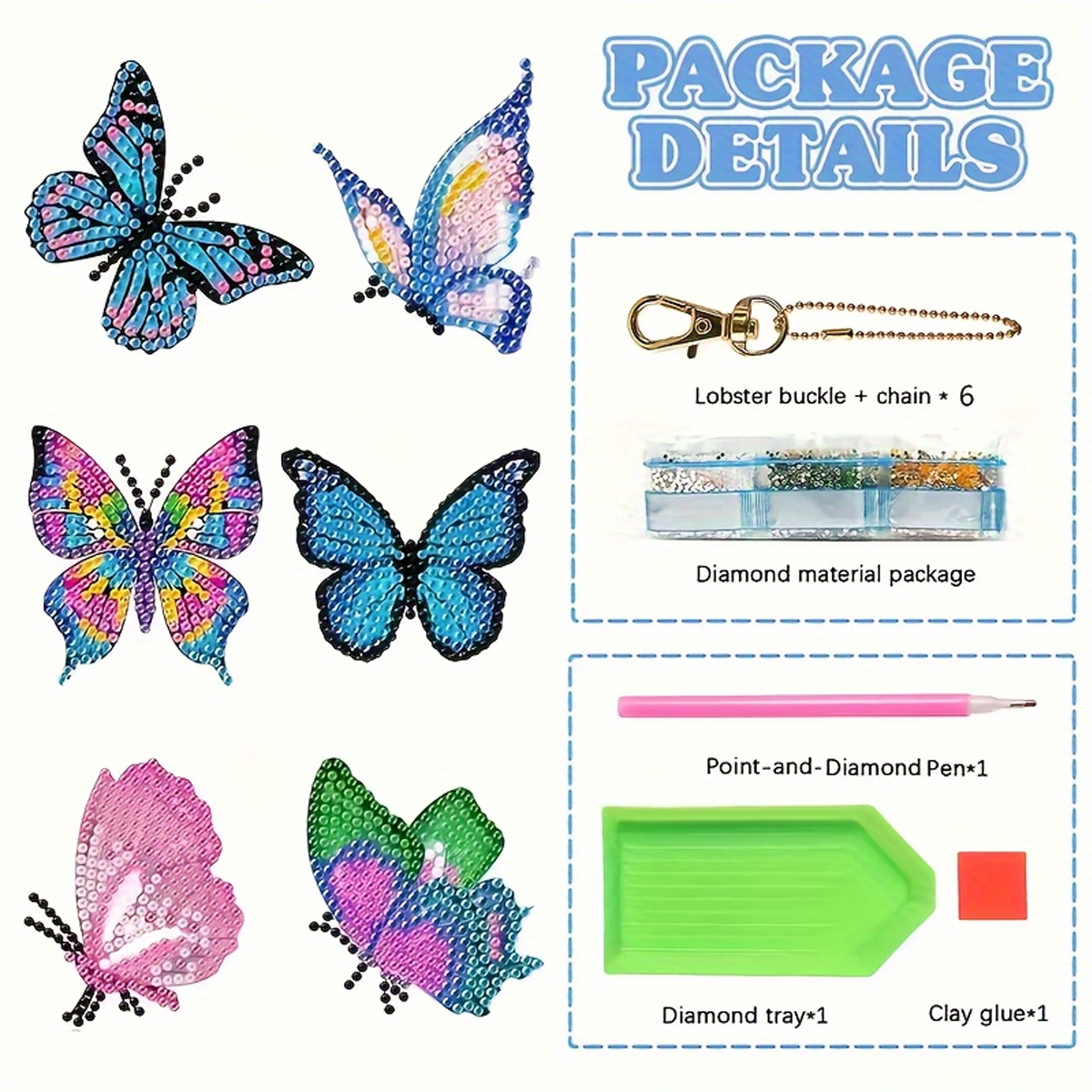 6 Butterfly Diamond Drawing Ke - Resin Art Kit ulasan dan harga