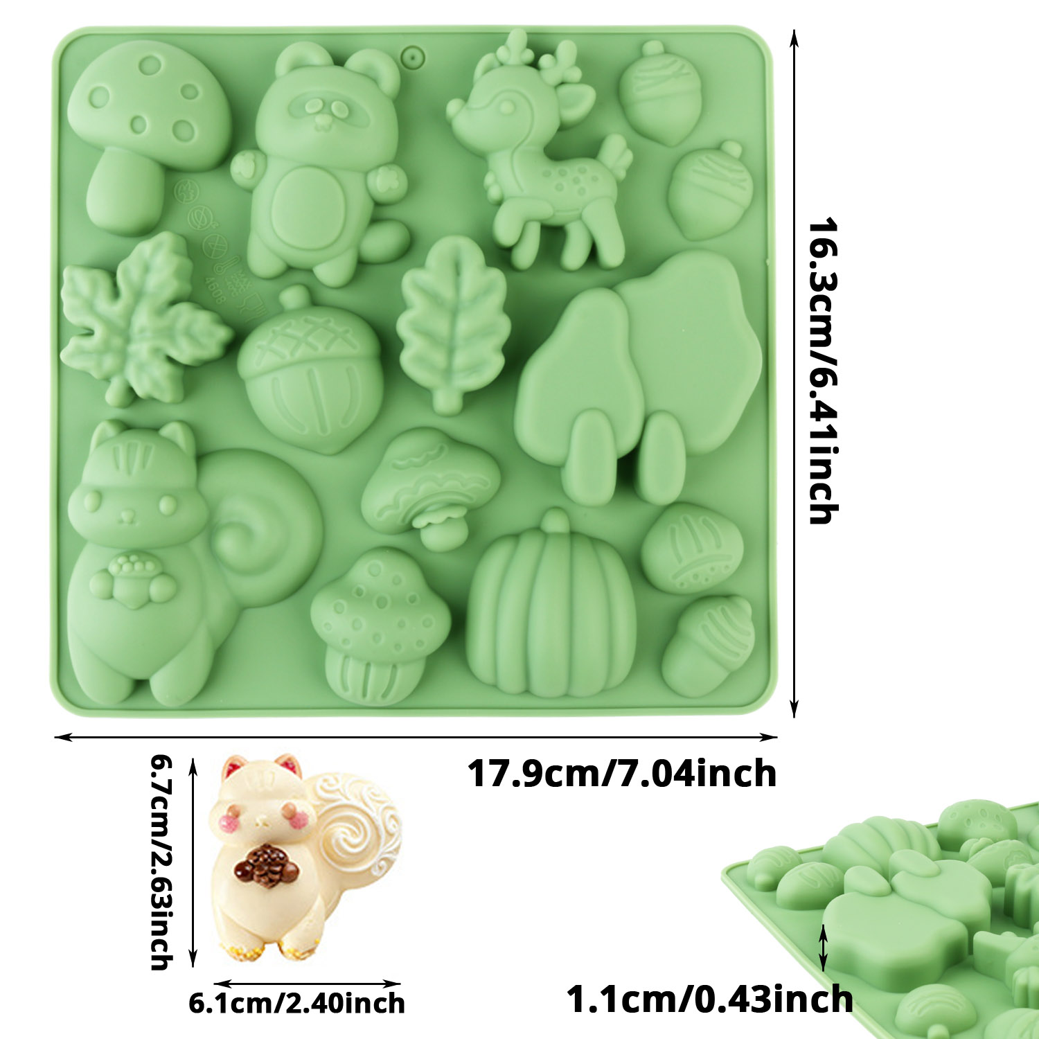 1 Silicone Cake Mold in the Sh - Resin Art Guide ulasan dan harga