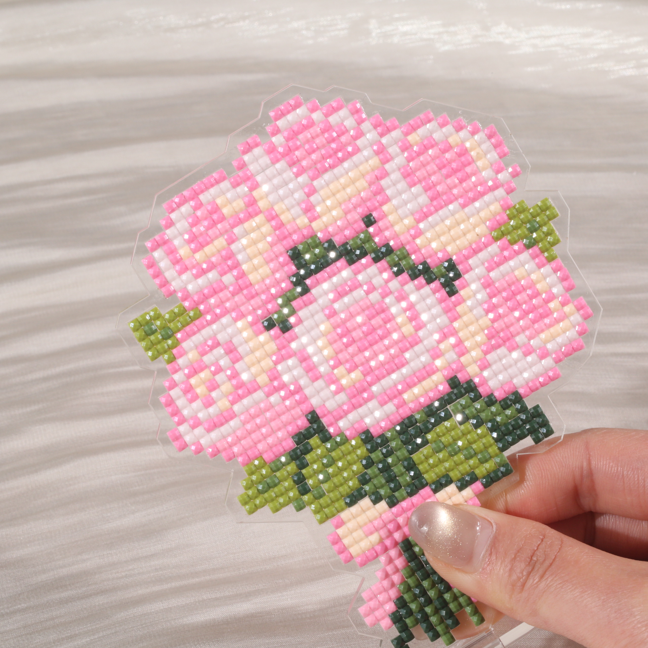 ForeverYoung Pink Rose Bouquet - Resin Art With Rose ulasan dan harga