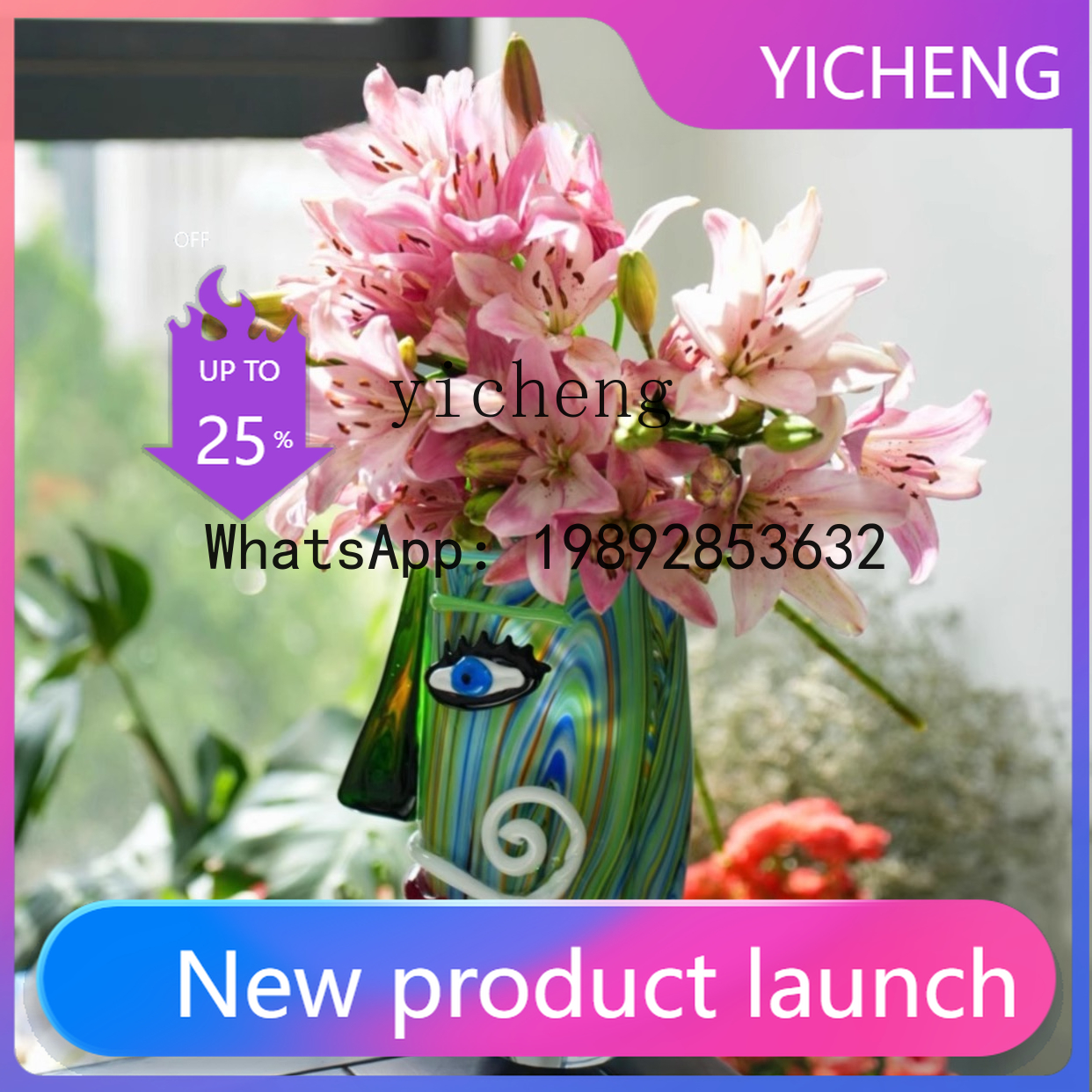 B-1  Glazed Vase Niche Art Hom - Resin Art Order ulasan dan harga