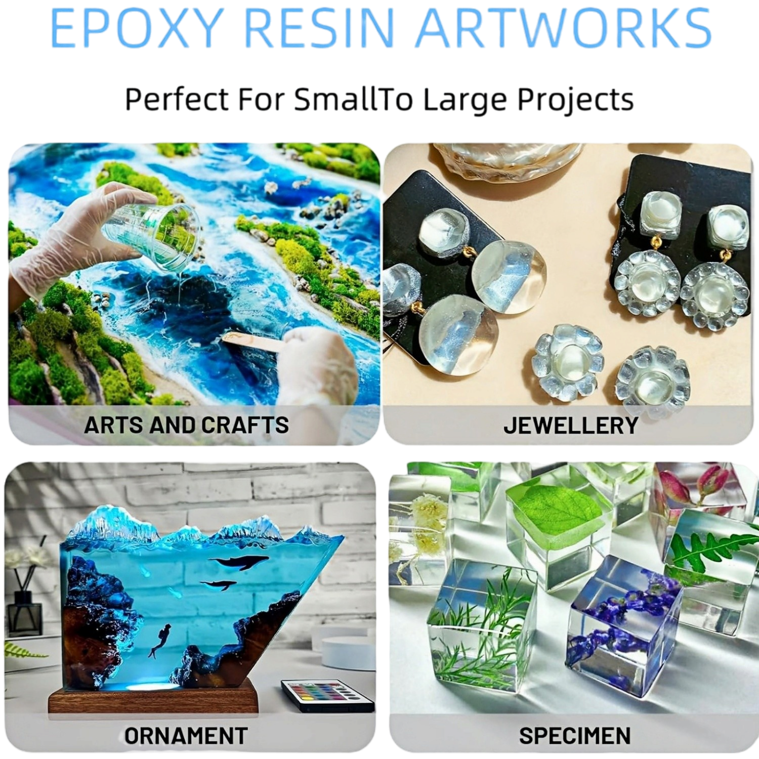 16.9oz Clear Epoxy Resin Kit C - Resin Art Epoxy ulasan dan harga