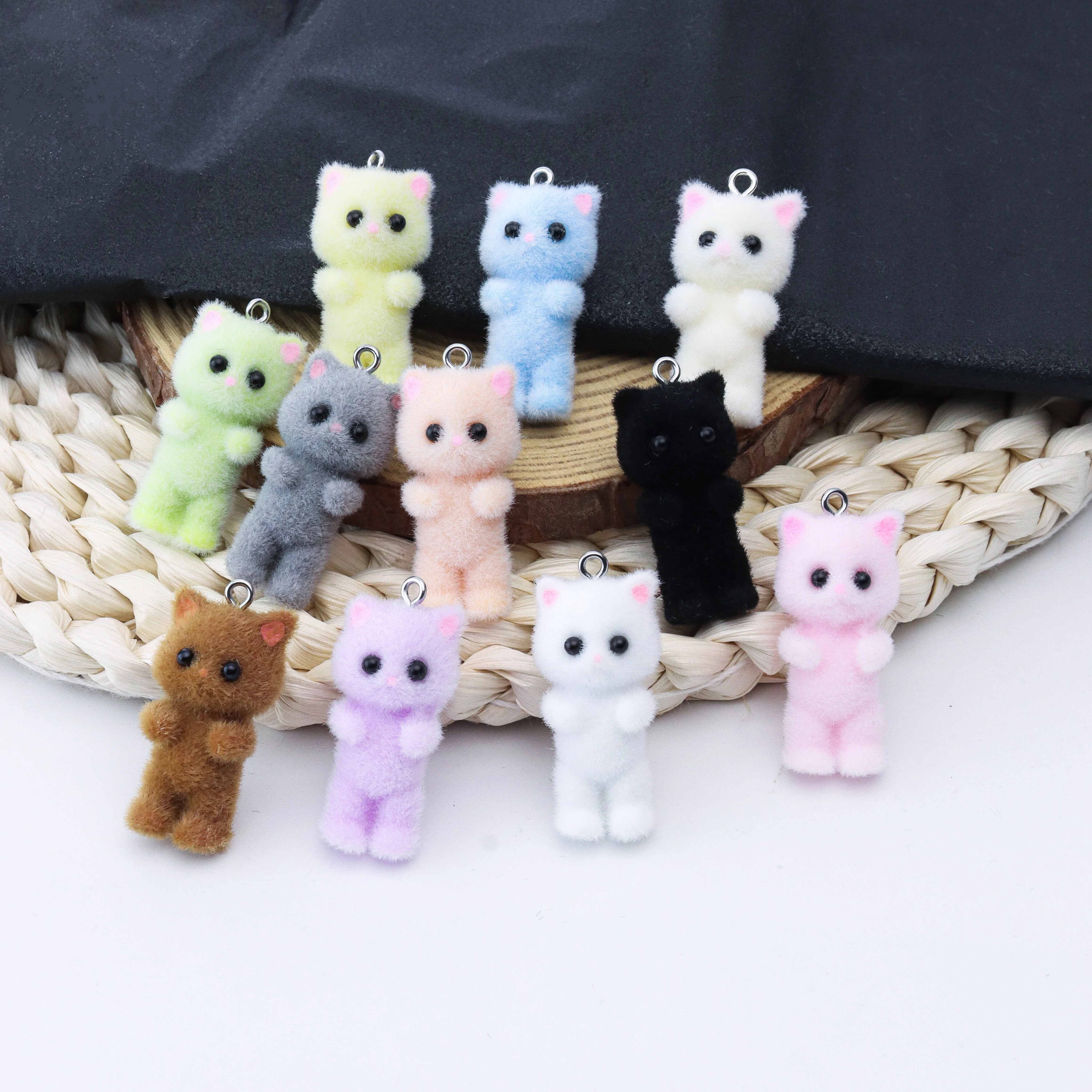 33PCS Cat Pendant Kawaii 3D Fl - Resin Art Craft ulasan dan harga