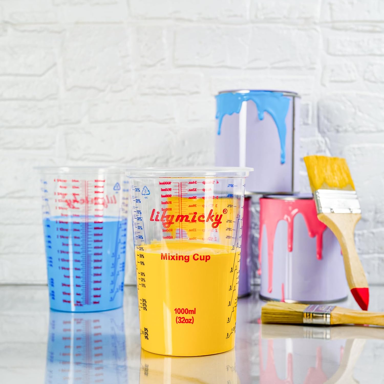 25 Pack 32 oz Plastic Measurin - Resin Art Ratio ulasan dan harga