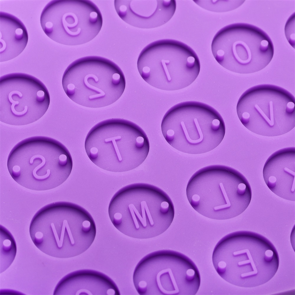 Letter Number Round Discs Sili - Resin Art Alphabet ulasan dan harga