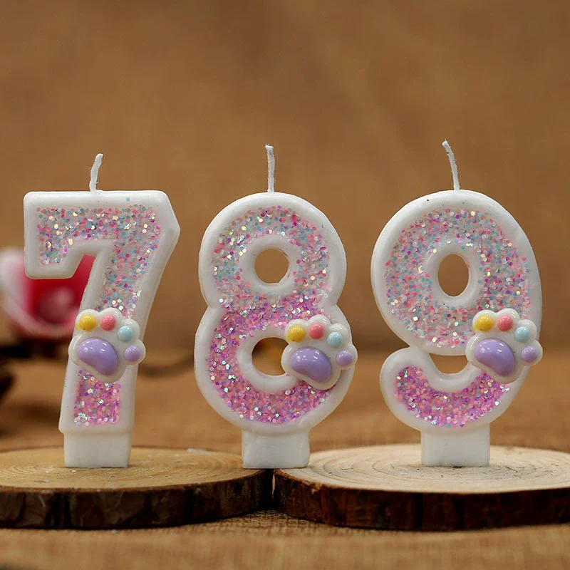 Creative Cute Cat Paw Cake Num - Resin Art Alphabet ulasan dan harga