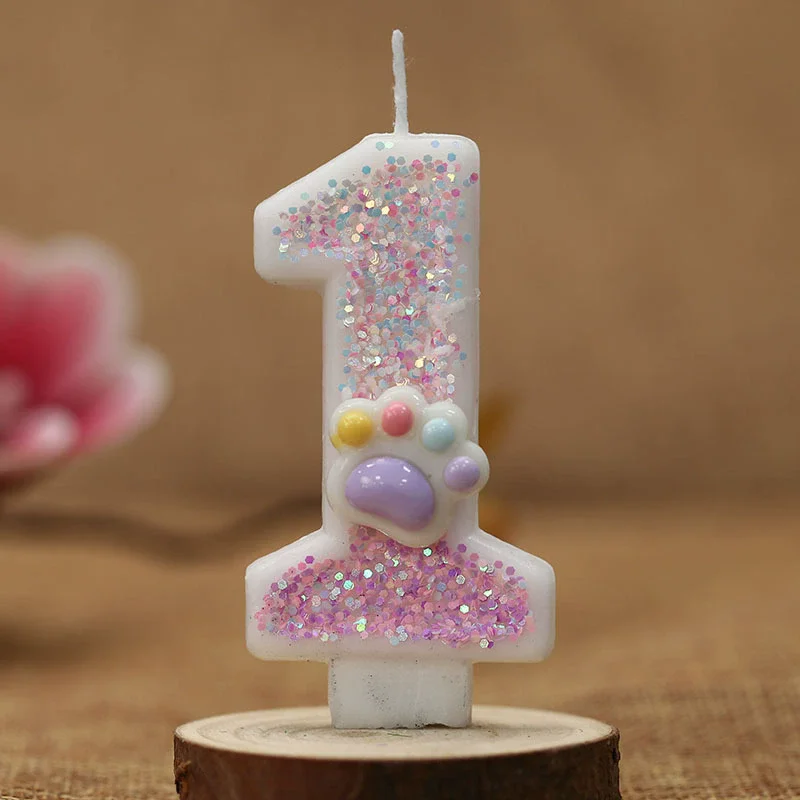 Creative Cute Cat Paw Cake Num - Resin Art Alphabet ulasan dan harga