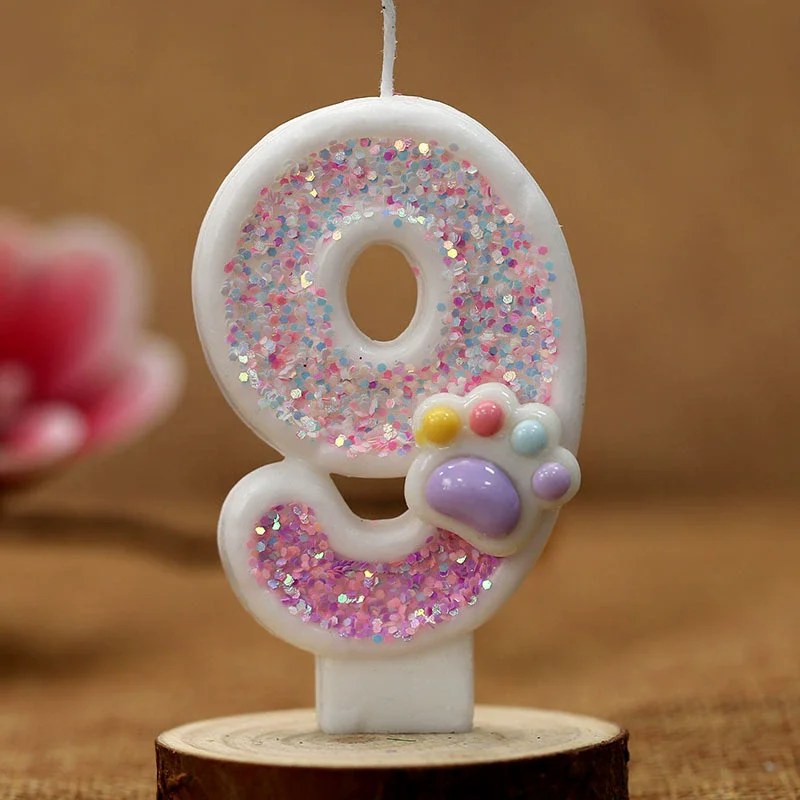 Creative Cute Cat Paw Cake Num - Resin Art Alphabet ulasan dan harga