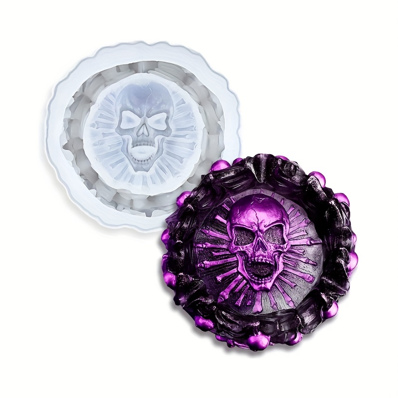 Ashtray mold, skull DIY craft  - Resin Art Guide ulasan dan harga