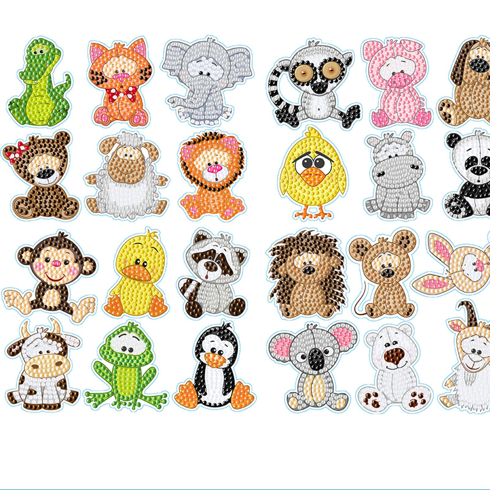 24PCS Diamond Mosaic Sticker D - Resin Art Craft ulasan dan harga