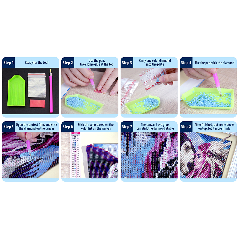 24PCS Diamond Mosaic Sticker D - Resin Art Craft ulasan dan harga