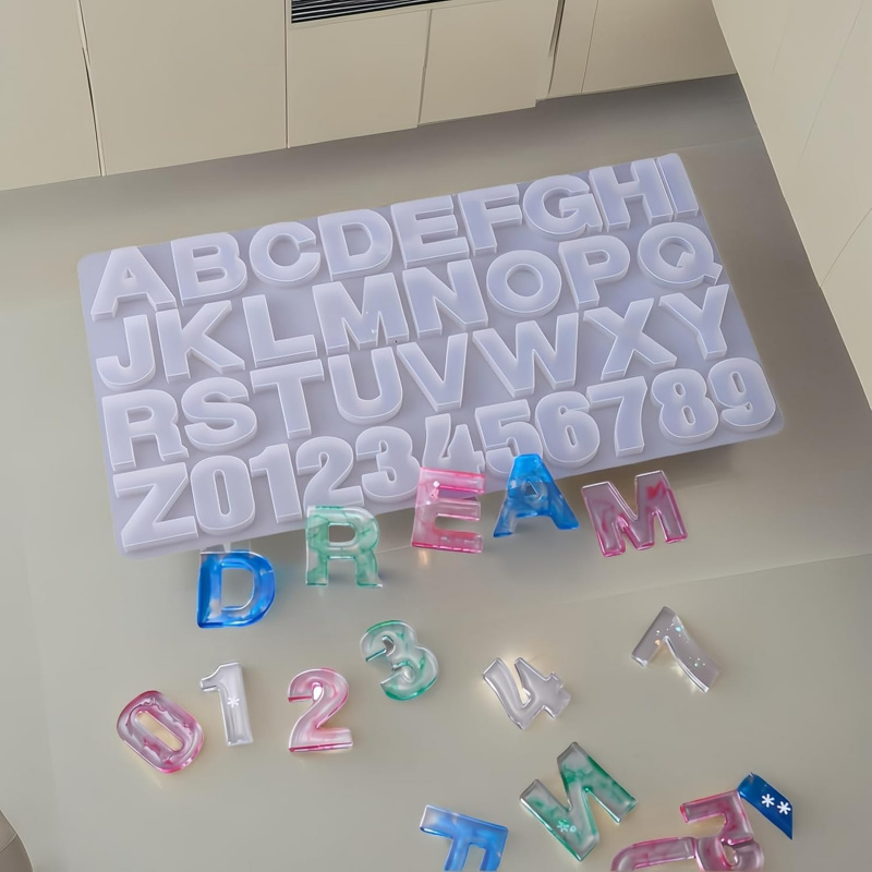 Resin Casting Silicone Letter  - Resin Art Alphabet ulasan dan harga