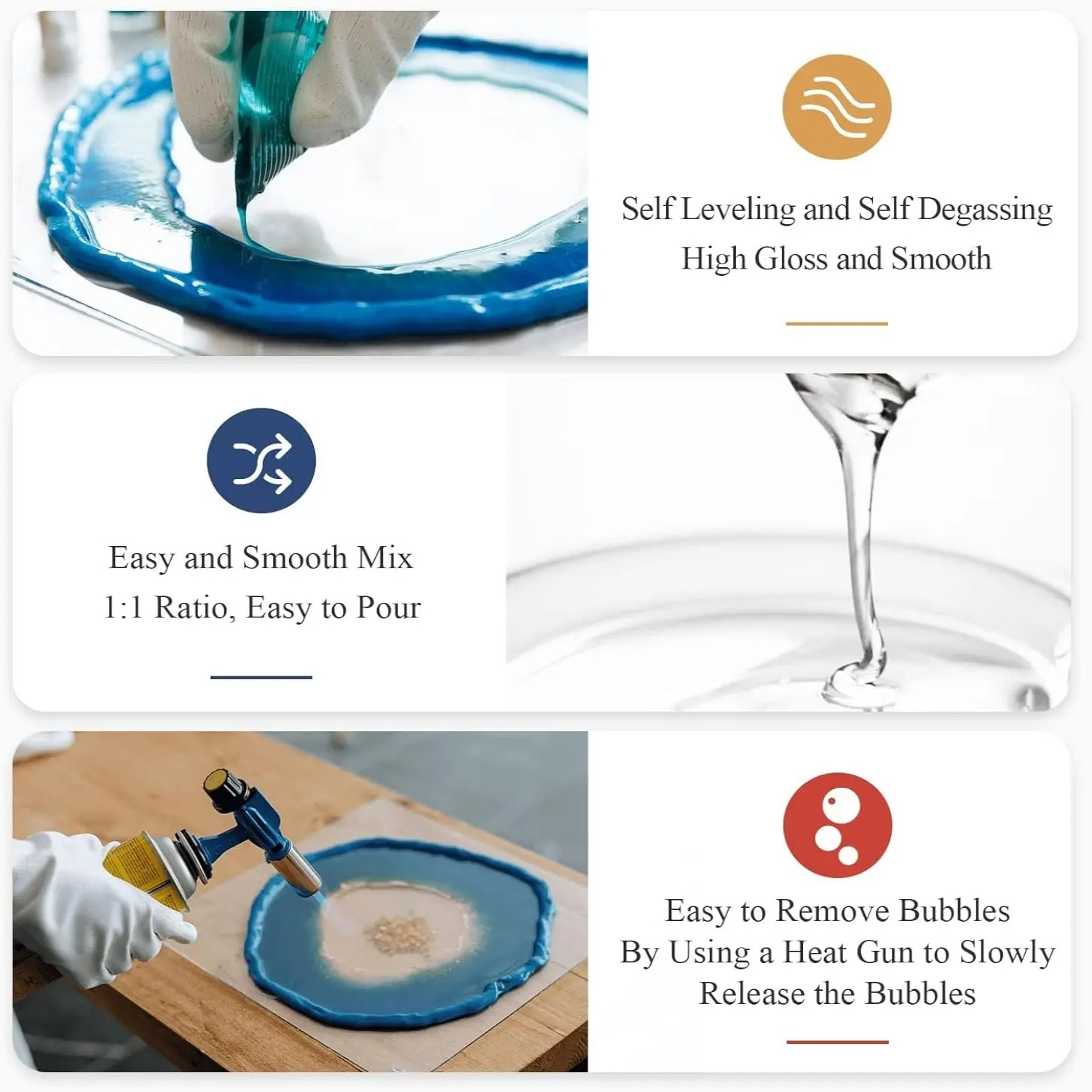 SIKEZHAN Epoxy Resin Kit Cryst - Resin Art Ratio ulasan dan harga