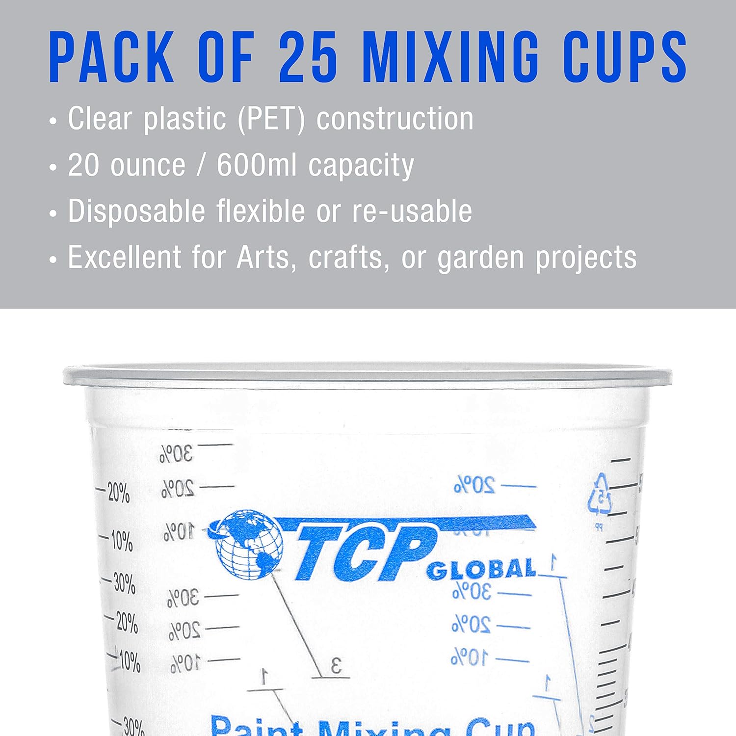 Disposable Plastic Mixing Cups - Resin Art Ratio ulasan dan harga