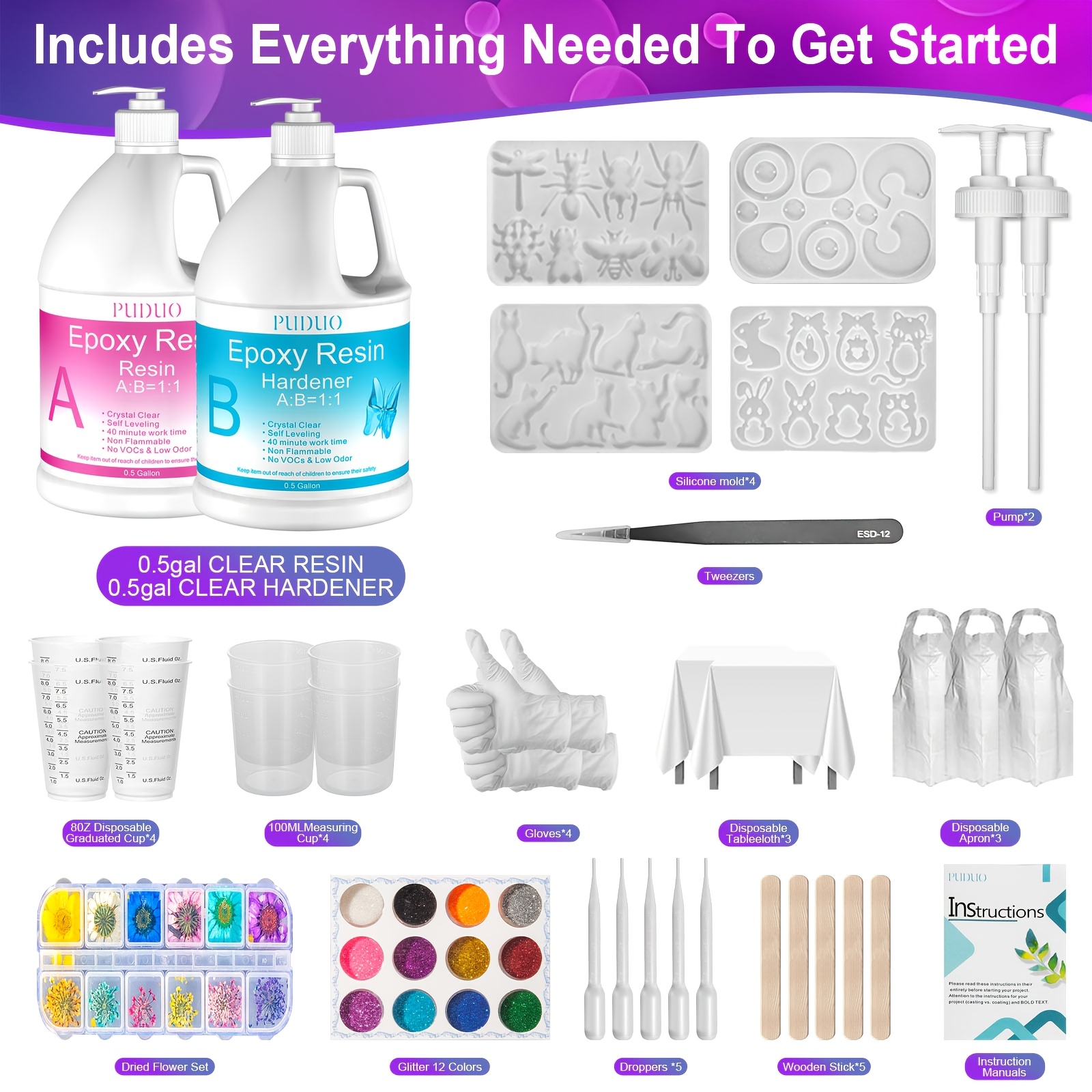 [Pro Epoxy Resin Kit] 1 Gallon - Resin Art Pro ulasan dan harga