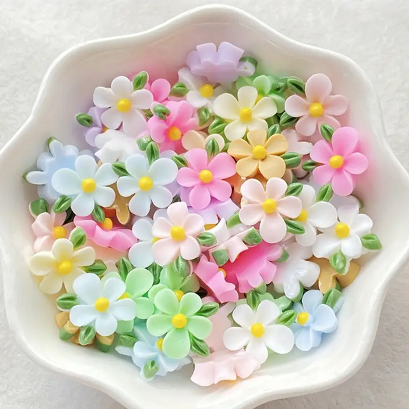 60pcs Mixed Resin Mini Colorfu - Resin Art With Rose ulasan dan harga