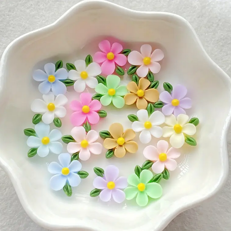 60pcs Mixed Resin Mini Colorfu - Resin Art With Rose ulasan dan harga