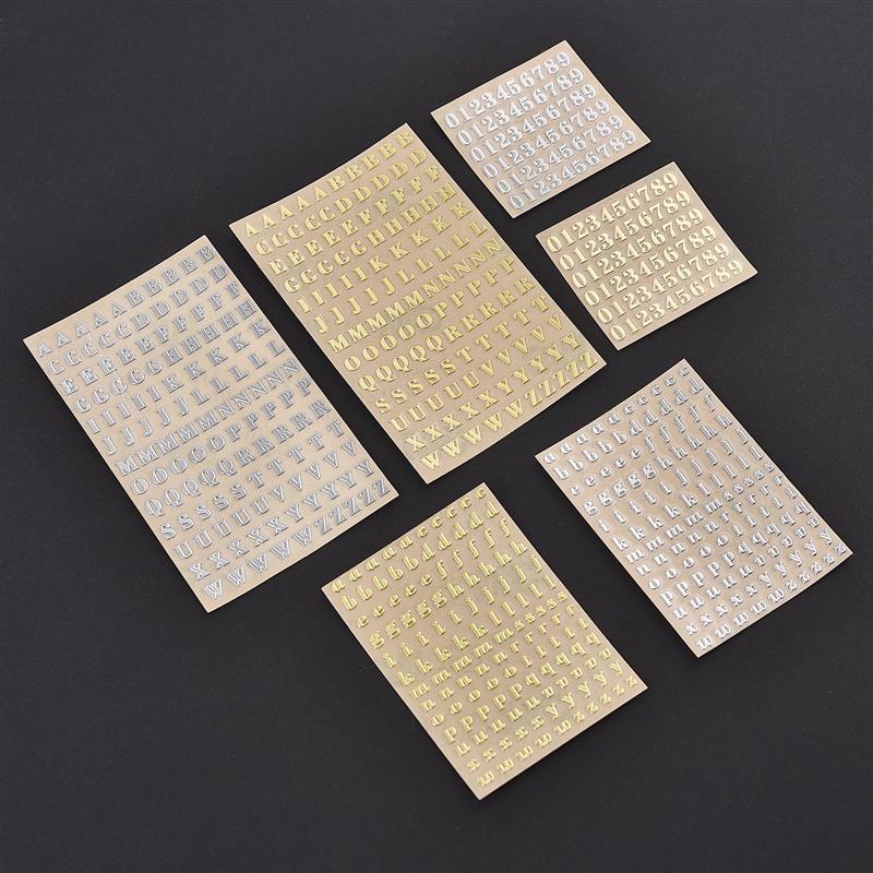 3/4.5/7/9mm Metal Color Sticke - Resin Art Alphabet ulasan dan harga
