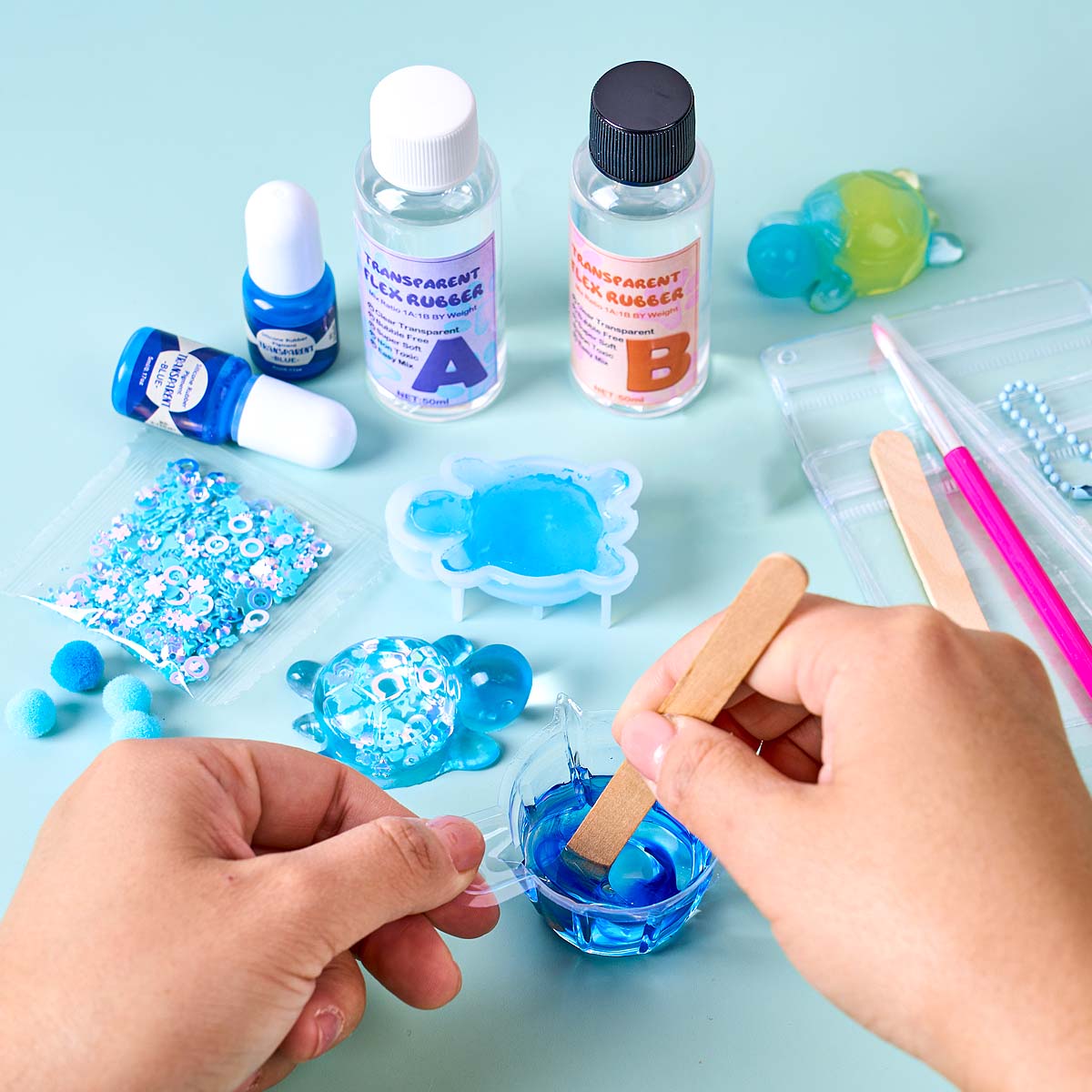 Taba Squishy Kit 50ml Epoxy Re - Epoxy Resin Ab ulasan dan harga