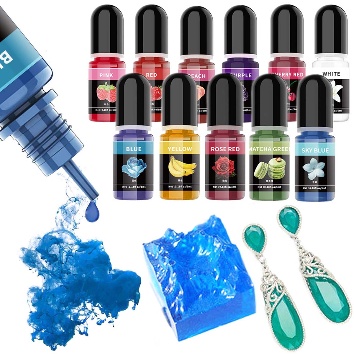 5ml/Bottle Epoxy Resin Pigment - Epoxy Resin Ab ulasan dan harga
