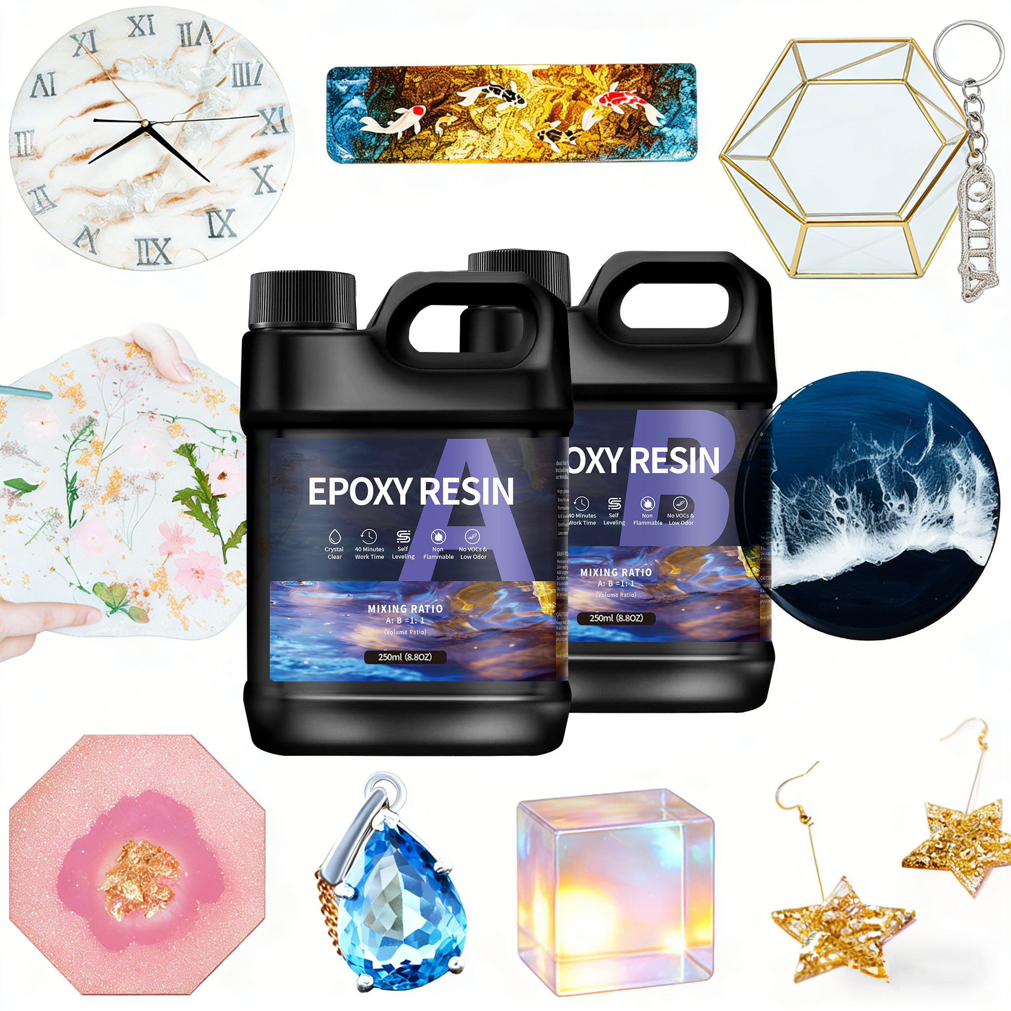 500g/1000g AB Epoxy Resin Glue - Epoxy Resin Ab ulasan dan harga