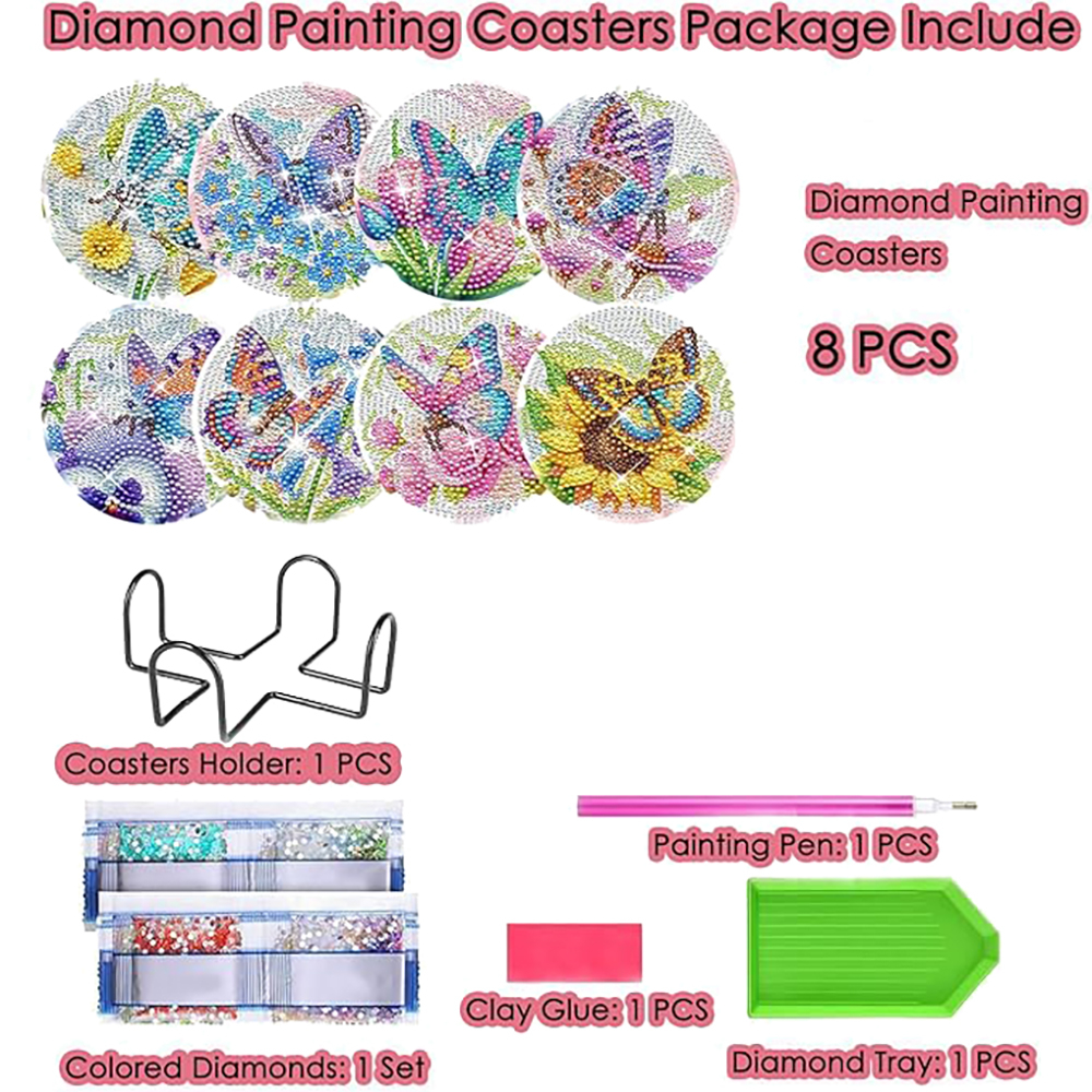 8 pieces of diamond art painti - Resin Art Painting ulasan dan harga