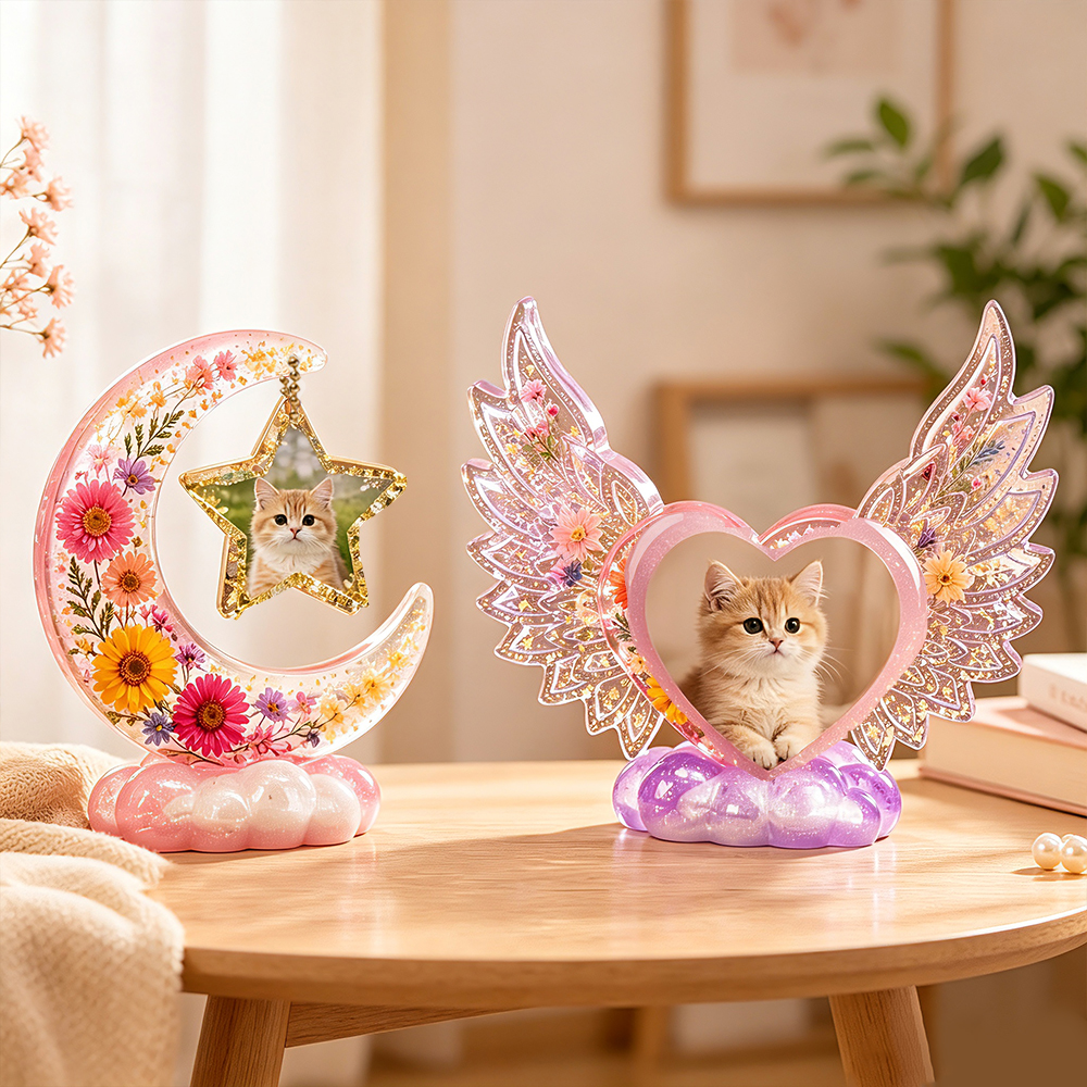 S0308 Heart Shaped Photo Frame - Resin Art Design ulasan dan harga