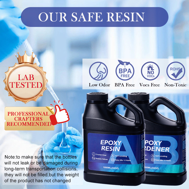 2000ML Epoxy Resin Kit 1:1 Rat - Resin Art Ratio ulasan dan harga