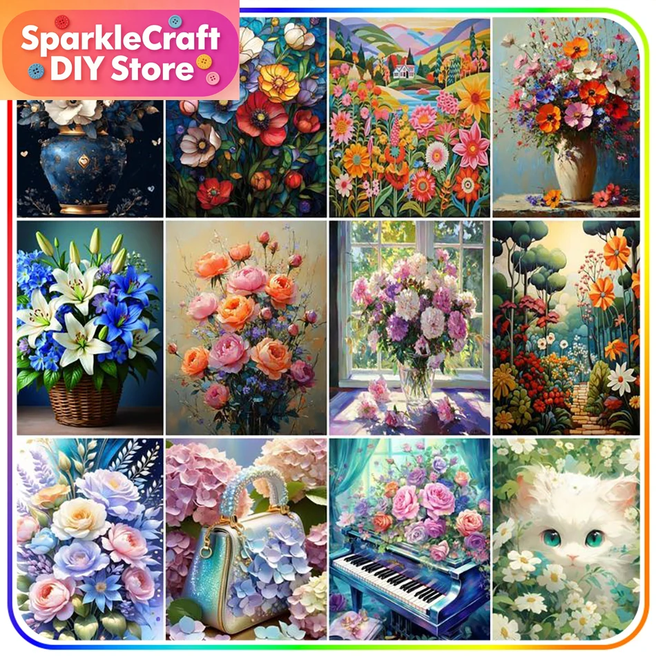 1pc frameless  Diamond Paintin - Resin Art Design ulasan dan harga