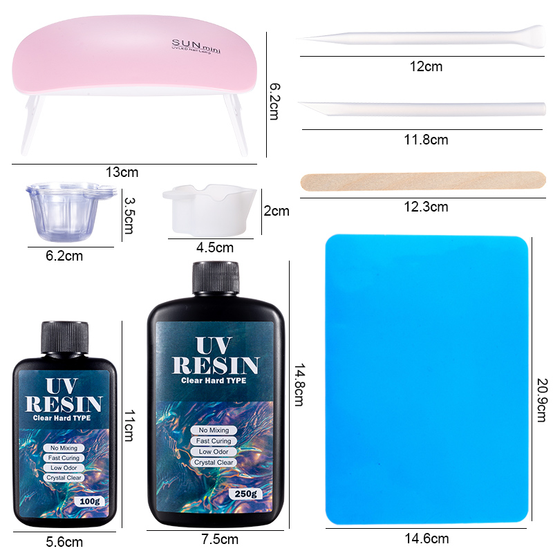 100g/250g Clear UV Resin Hard  - Resin Art Pro ulasan dan harga