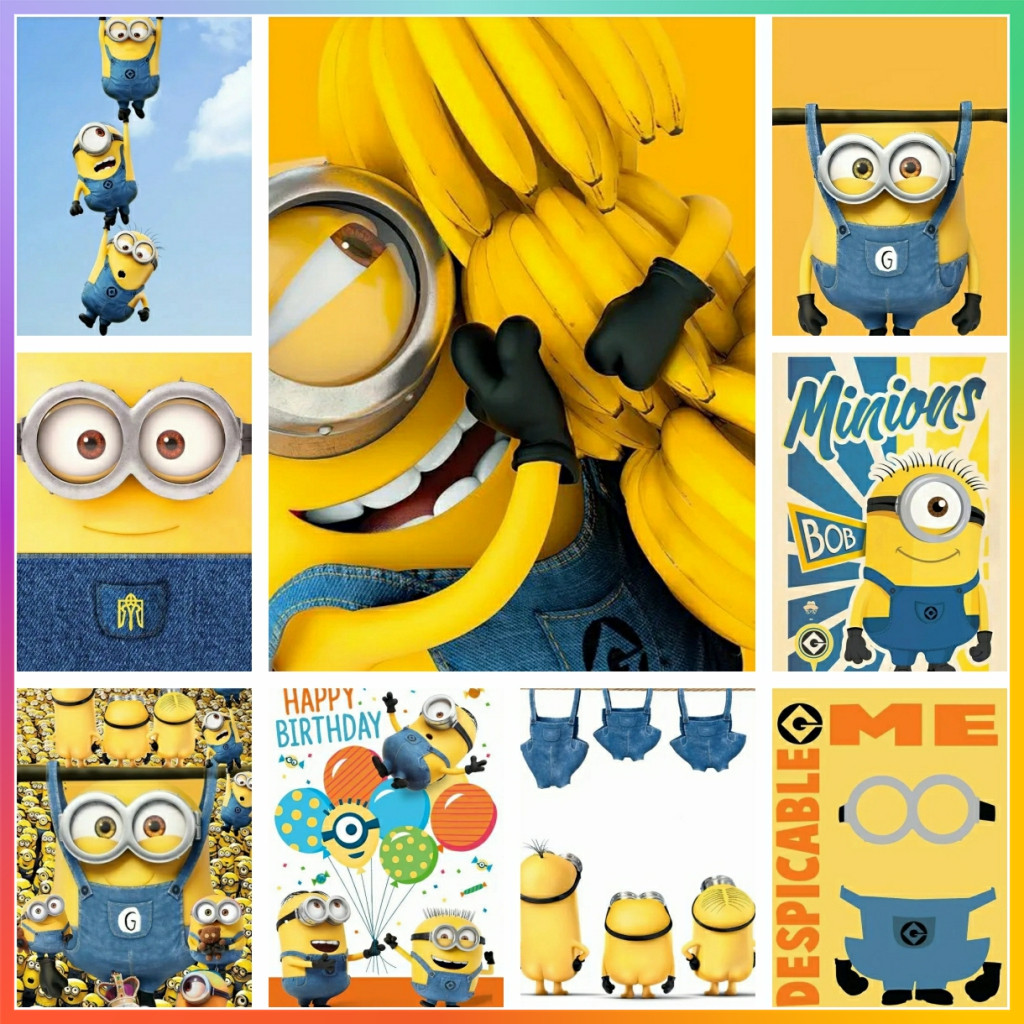Cute M-Minions Cartoon L-Lovel - Resin Art Design ulasan dan harga