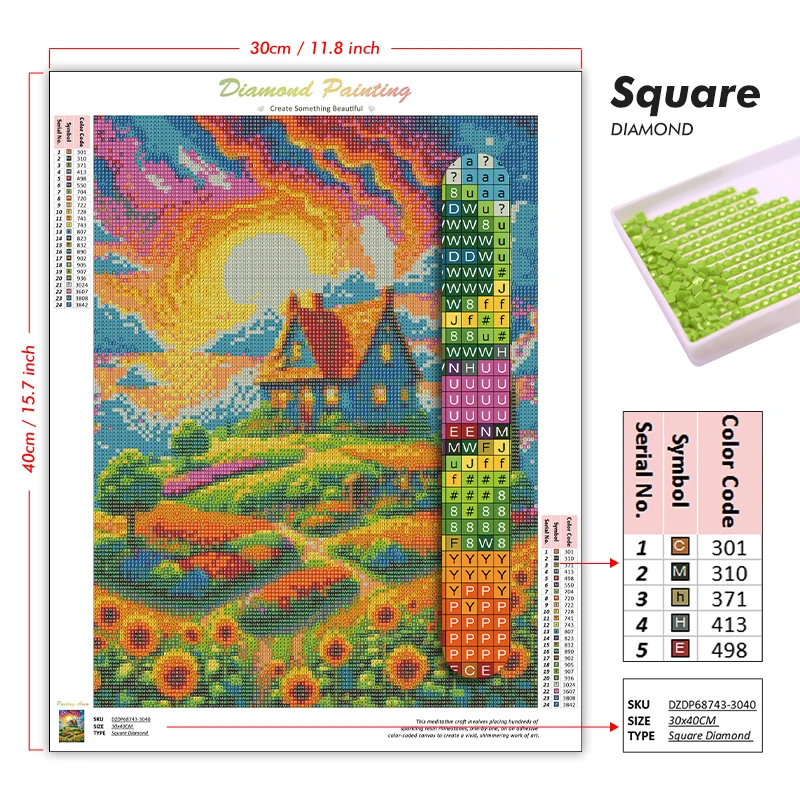 1PC frameless Easter Jesus Squ - Resin Art Craft ulasan dan harga
