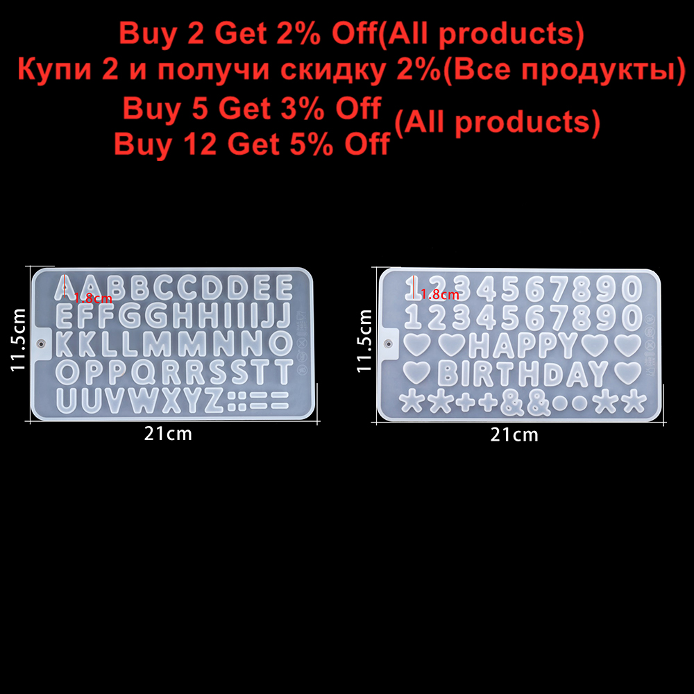 Letter Mold Alphabet Number Ep - Resin Art Alphabet ulasan dan harga