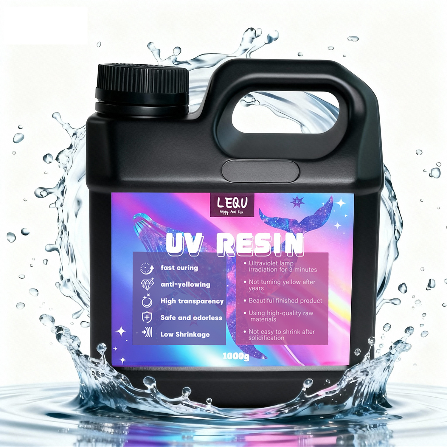 1000g UV Resin Crystal Clear H - Resin Art Epoxy ulasan dan harga